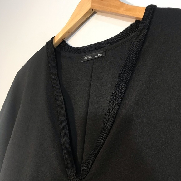 ZARA W/B Collection Layer Black Top - Picture 7 of 7